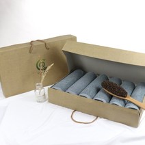 코튼알리오 호텔수건 럭셔리4p 선물세트, 그레이, 6매입