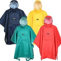 AJ-4002 방수 판초우의 4색상 판쵸우의 레인코트 우의 등산 낚시 비옷 우비