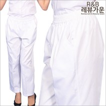 레뷰가운 SC02 여 위생바지 식품위생 작업복 단체복 유니폼 고무줄