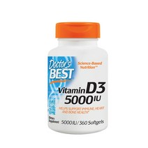 Doctors Best 비타민 D3 5000 IU, 360정, 1개