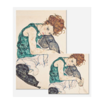[슈가덕] 에곤쉴레 에곤실레 캔버스 액자 20종 캔버스액자 명화, 여인1_25x25cm