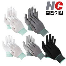 [힘찬기업] pu장갑, 05_(국산)팜피트(손바닥코팅) 회색L, 1봉