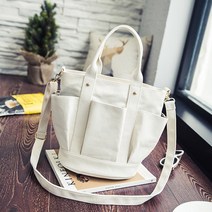 슈퍼라인 멀티포켓 텀블러백 에코백 캔버스백 토트 숄더백