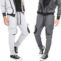 런닝맨 남자 스냅 카고 조거 트레이닝 팬츠