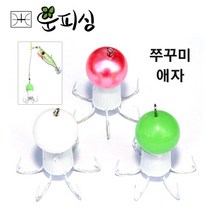 운피싱 쭈꾸미 애자 3색 루어 낚시, 애자 3색 x 6개입, 40g