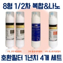 WPU-2201C 동양매직 고급 나노 복합 정수기필터 E형 1년치세트, E타입 (8인치 한방향 24CM)