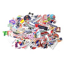 100가지 중복없는 스케이트보드 스티커 스티커 캐리어 스티커, 02 컬러풀 A타입, 1
