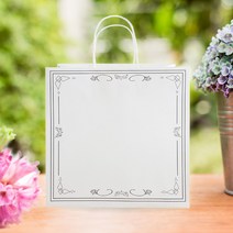 나우스팩 액자 옵셋 종이 쇼핑백 (100장) - W260 x D120 H260mm, 690L0048A 액자 옵셋 중(260x260x120) 100장