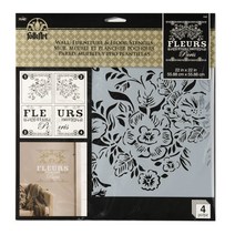 FOLKART FLEURS 스텐실도안, 1개