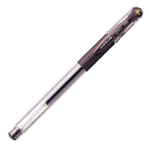 유니 시그노 캡식 볼펜 0.38mm, 브라운블랙, 1개