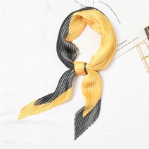 로미샵 블럭 주름 실크스카프