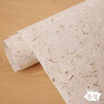 한결한지 한지벽지 수제벽지 수제한지 벽지 한지 전통한지, 12.자연담은한지04.은행잎, 6매