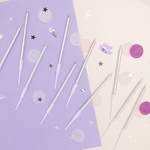 THEJIHYUNSHOP 롱홀더 메탈실버 긴생일초
