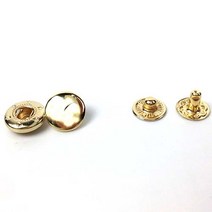 갈색가죽 도트 kane-m 스프링 스냅 골드 10mm 기타만들기DIY 10pcs 1set