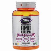 나우푸드 HMB 1000mg 스포츠 리커버리 타블렛 비건, 90개입, 1개
