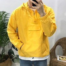 이루네 남자 여자 라이플 아노락 후드 바람막이 점퍼