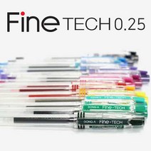 동아연필 파인테크 0.25mm 중성펜 베스트셀러, 파인테크0.25mm 31-검정