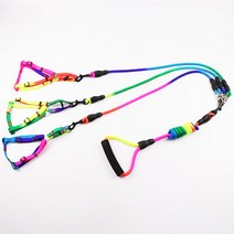 [해외]두마리 세마리 반려견 산책 몸줄 리드줄 L, no.10