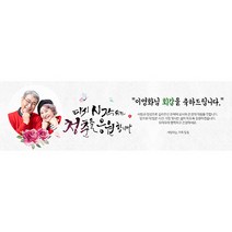 애니데이파티 청춘을 응원 현수막 (포토형), 팔순
