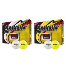 스릭슨 제트스타6 골프공 3피스, 퓨어 화이트, 12개