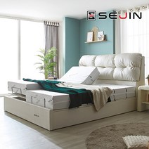 세진침대 위니 쿠션형 모션베드 전동침대, 4-4.위니 쿠션형 모션베드+하이브리드천연라텍스200T_펄크림화이트