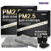 1+1 그랜드카니발 에어컨필터 PM2.5 활성탄 필터 차량용 PC106, 1set, 1+1 그랜드카니발 PC106