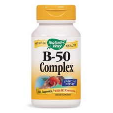 Nature's Way B-50 컴플렉스 with B2 코엔자임 캡슐, 100개입
