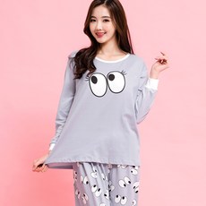 이라인 여성용 썸씽 이지웨어 긴팔상하