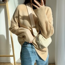 엔비룩 여성용 라운드 플레인니트