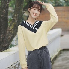 10대 20대 여성 브이넥니트 브이라인니트