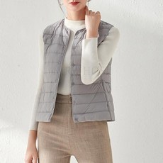 kirahosi 스페셜 여성 패딩 조끼 경량 빅사이즈 패션 여자 웰론 베스트 아우터 21 ML 10 F484k0l