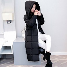 웰론패딩 2018신상 두꺼운 다운코트 여성겨울옷 오버사이즈 롱 오버니삭스 다운패딩 슬림 여성 자켓