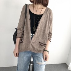 kirahosi 봄 가을 2019 새로운 스웨터 느슨한 긴 소매 셔츠 스웨터 가디건 코트 + 덧신 증정 AG7x67g7