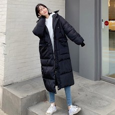 오키진 여성 레전드 롱 패딩 웰론 데일리 겨울