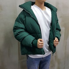 희상장 남자오버핏 덕다운 오리털 숏 패딩
