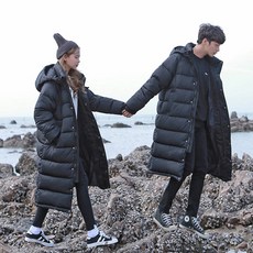 매트블랙 베인 롱패딩