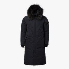 스파이더 여성 슬릭 퍼트림 롱다운 블랙 SPDWCNDJ351W-BLK 류씨네 다운패딩점퍼