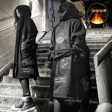 자체브랜드 남여공용 아우터 다크다크 바람막이 케이프 코트