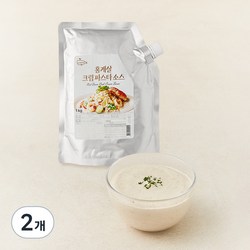 [로켓프레시] 고래미 홍게살 크림 파스타 소스, 1kg, 2개