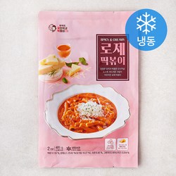 [로켓프레시] 추억의국민학교떡볶이 로제 떡볶이 (냉동), 485g, 1개