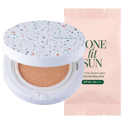 톤핏선 비건 톤업 선쿠션 본품 12g + 리필 12g 세트 SPF50+ PA++++, 1개