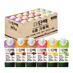 빙그레 더단백 드링크 6종 기획(초코 카라멜 커피 딸기 바나나 멜론) 총 18개