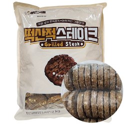 맘모스 떡산적스테이크 2kg (60g x 33~34개입) 반찬 간식