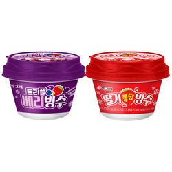 빙그레 아이스크림 빙수 2종 혼합(트리플베리6+딸기퐁당6) 총 12개, 240ml