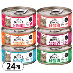 어드밴스 로얄 냥블리 애묘캔 콤보 60g 24개입, 60g