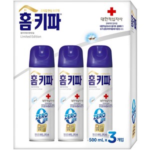 홈키파 대한적십자사 제로 에어졸 3p, 1세트, 1500ml