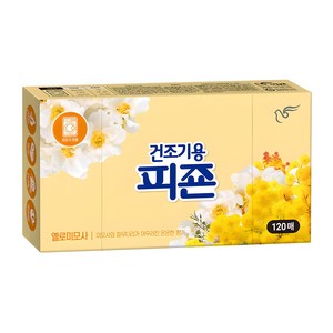 피죤 건조기용 오리지널 드라이시트 섬유유연제 옐로미모사 본품