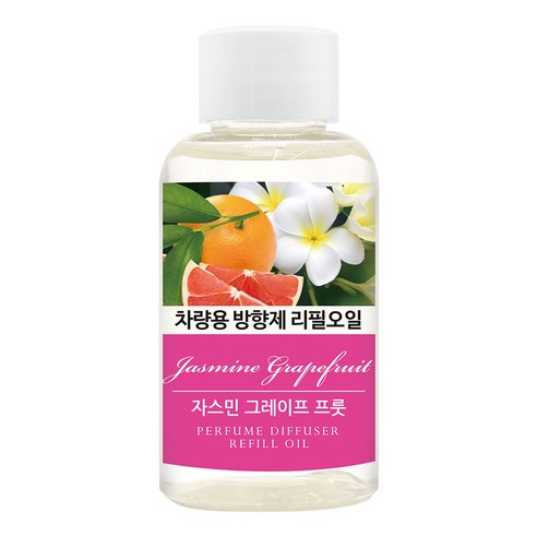 더허브샵 차량용방향제 리필오일 50ml, 자스민 그레이프프룻