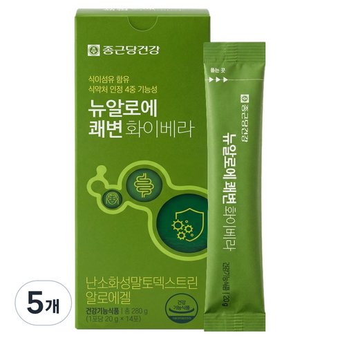종근당건강 뉴알로에 쾌변 화이베라 14포