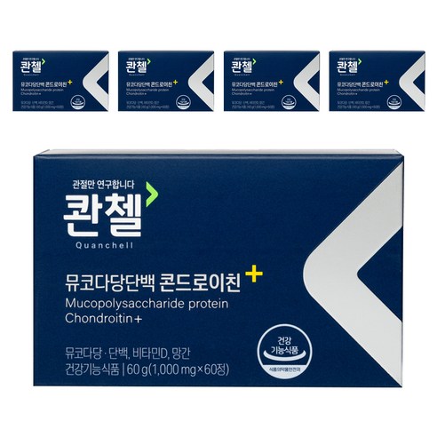 콴첼 뮤코다당단백 콘드로이친 플러스, 60정, 5개